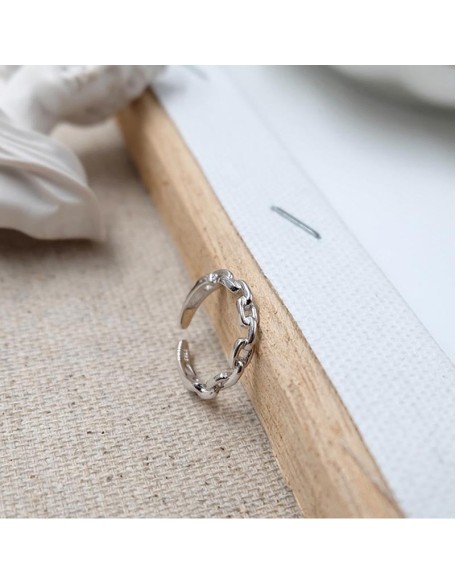 sterling silver chain ring