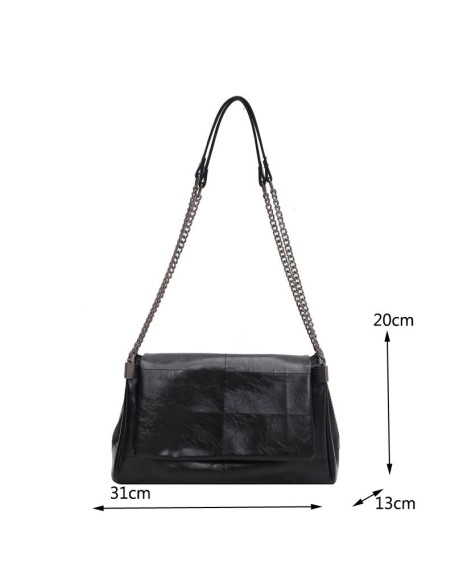 go-to chain leather bag