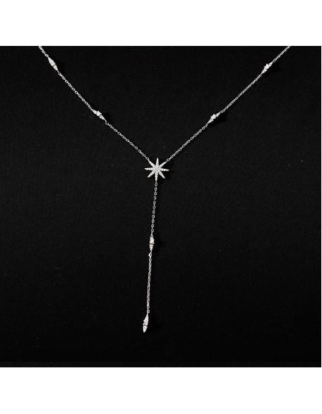 shooting star sterling silver necklace