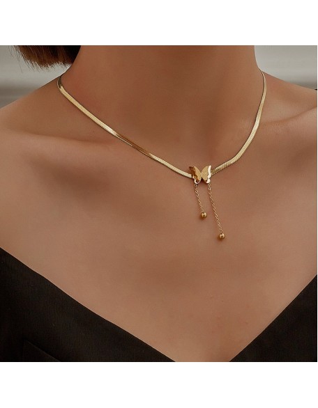 golden butterfly necklace