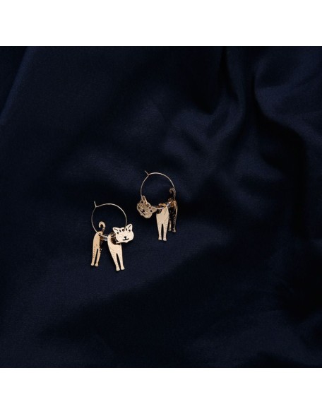 cool as a cat earrings