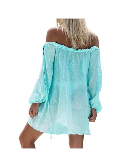 off the shoulder bikini cover up