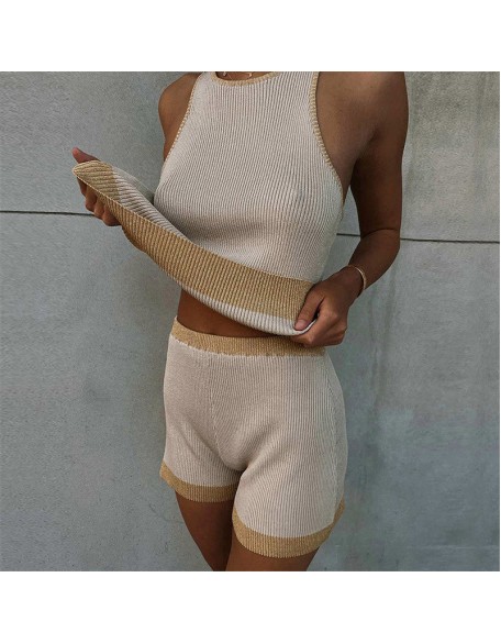 sand knitted set