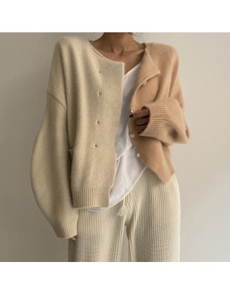 two-tone cardigan