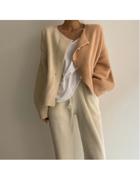 two-tone cardigan