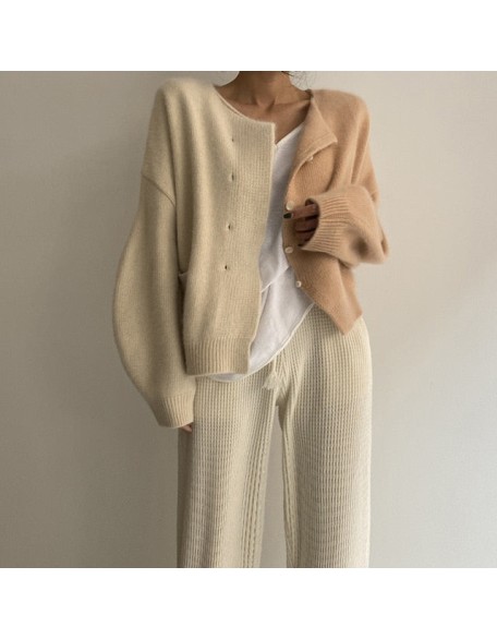 two-tone cardigan