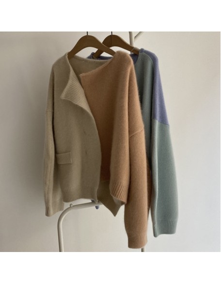 two-tone cardigan