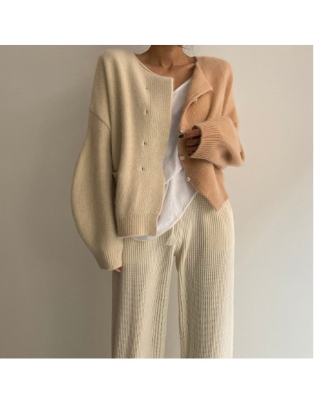 two-tone cardigan