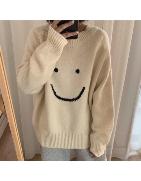 all smiles oversized sweater