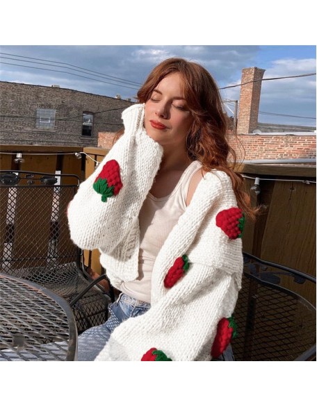 strawberry sugar knitted cardigan